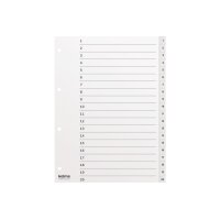 KOLMA Répertoires KolmaFlex A4 18.120.16 blanc 1-20
