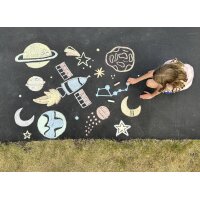 EBERHARD FABER Craie de trottoir, seau en plastique de 50