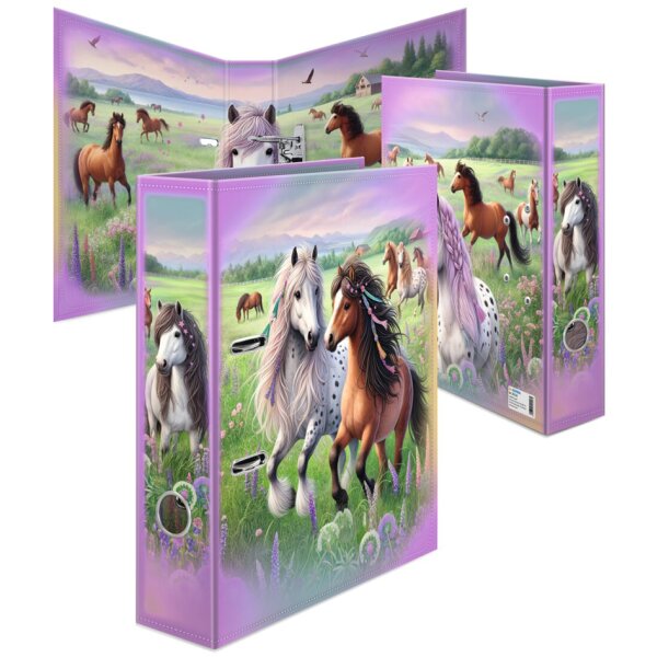 HERMA Classeur à motif Le monde des chevaux, A4