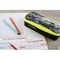 EBERHARD FABER Trousse Race Car, noir / jaune fluo
