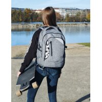 EBERHARD FABER Sac à dos scolaire X-Style, gris/noir