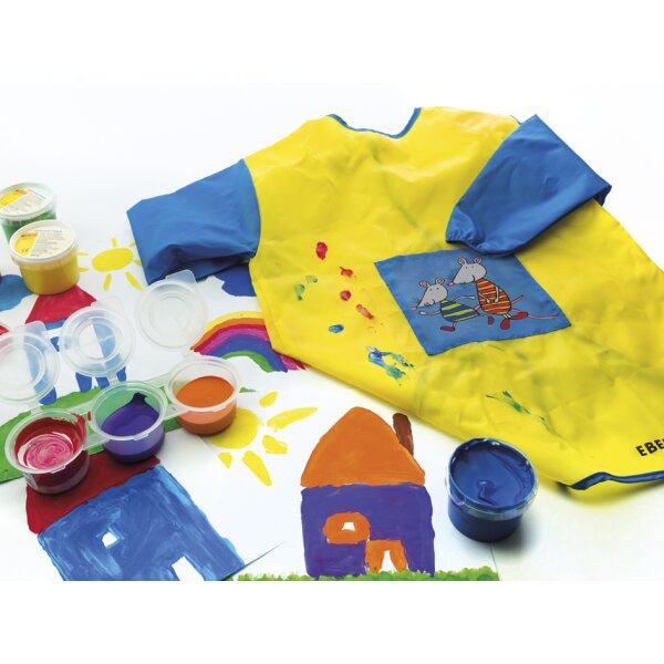 EBERHARD FABER Tablier de peinture Mini Kids, jaune/bleu