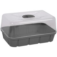 EDA Mini-Gewächshaus, Grösse L, Volumen: 15,7 L, anthrazit