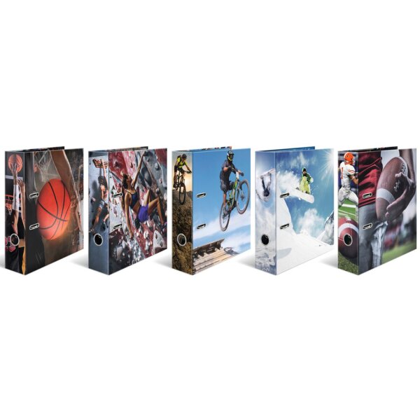 HERMA Classeur à motif Sport, A4, largeur du dos: 70 mm