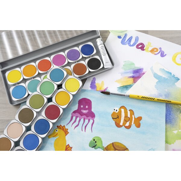 EBERHARD FABER Boîte de peinture WINNER, 24 couleurs