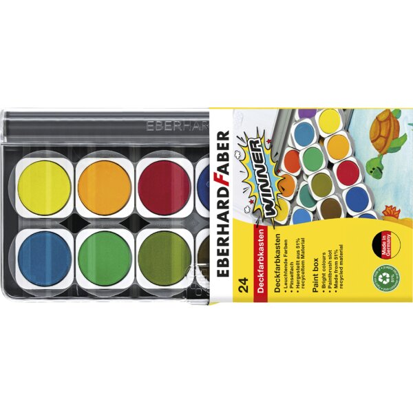 EBERHARD FABER Boîte de peinture WINNER, 24 couleurs