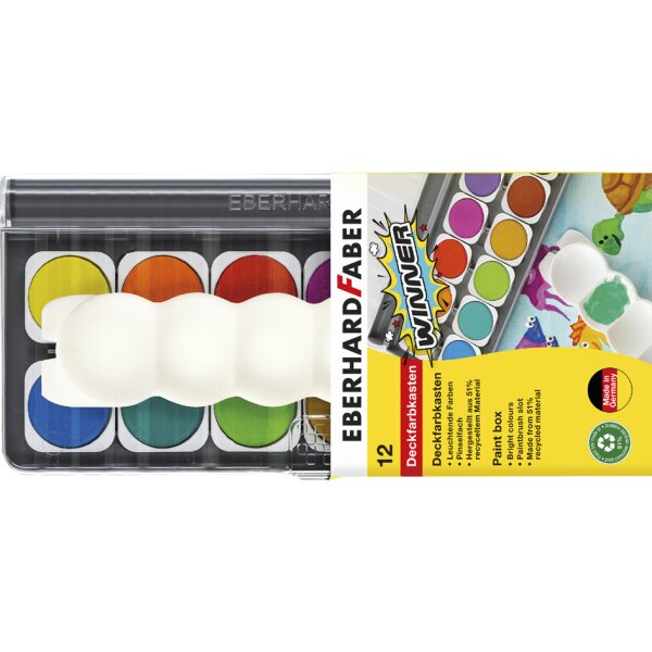 EBERHARD FABER Boîte de peinture WINNER, 24 couleurs