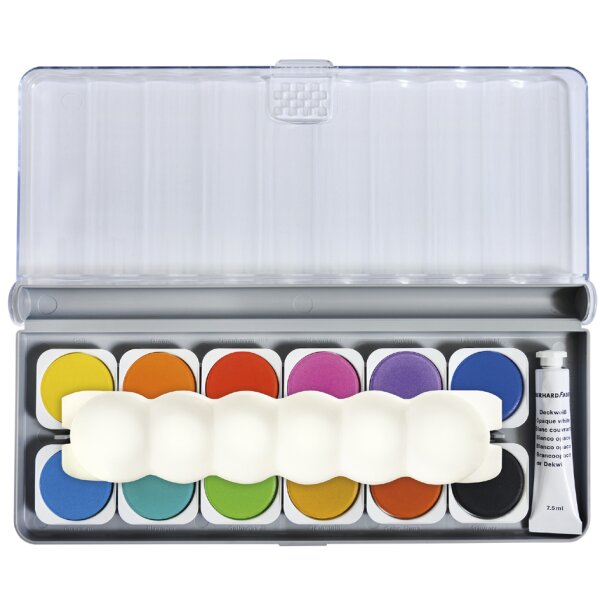 EBERHARD FABER Boîte de peinture WINNER, 12 couleurs