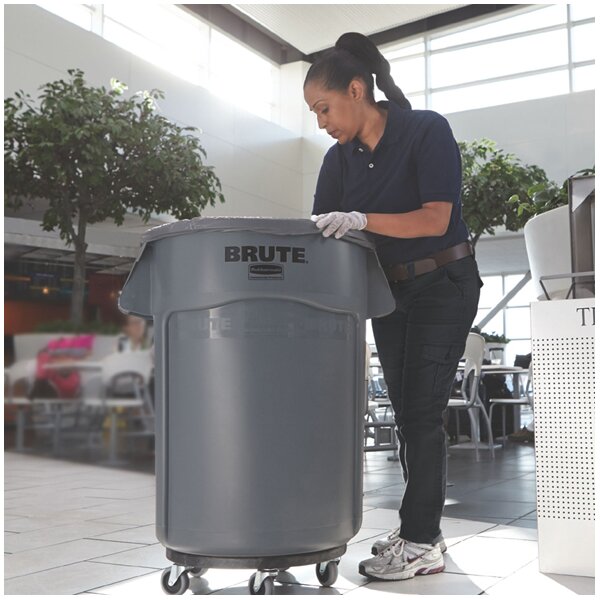 Rubbermaid Collecteur BRUTE 75,7 litres, en PP, blanc