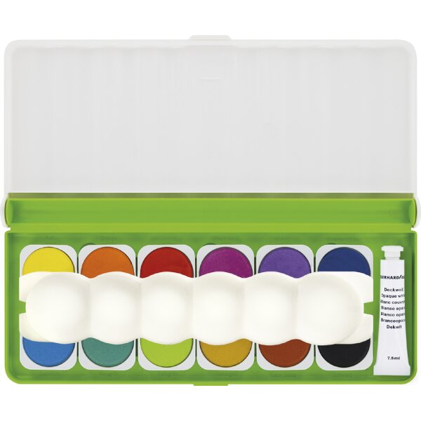EBERHARD FABER Boîte de peinture GREEN WINNER, 12 couleurs