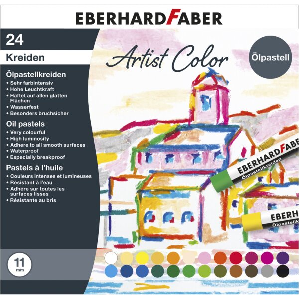 EBERHARD FABER Pastel à lhuile Artist Color, étui de 36
