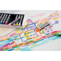 EBERHARD FABER Pastel à lhuile Artist Color, étui de 12