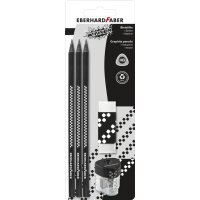 EBERHARD FABER Bleistift-Set WINNER, HB, schwarz, 5-teilig