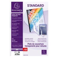 EXACOMPTA Einbanddeckel STANDARD, PVC, DIN A4, transparent