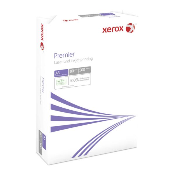 XEROX Premier FSC Businesspapier weiss A3 80g - 1 Karton (2500 Blatt)