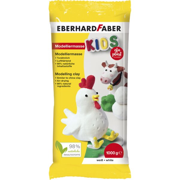 EBERHARD FABER Pâte à modeler EFA plast KIDS, blanc