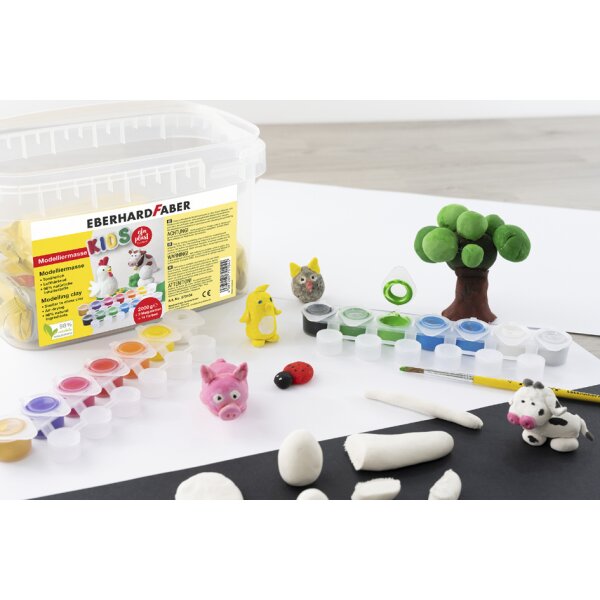 EBERHARD FABER Pâte à modeler EFA plast KIDS + peintures