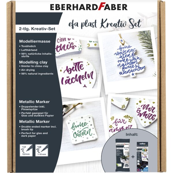 EBERHARD FABER Pâte à modeler EFA plast, kit créatif