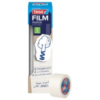 tesa Film PAPER, transparent, 19 mm x 33 m, Office Box