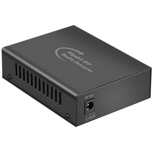 LogiLink Gigabit Medienkonverter, RJ45 SFP, schwarz