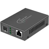 LogiLink Convertisseur média Gigabit, RJ45/SFP, noir