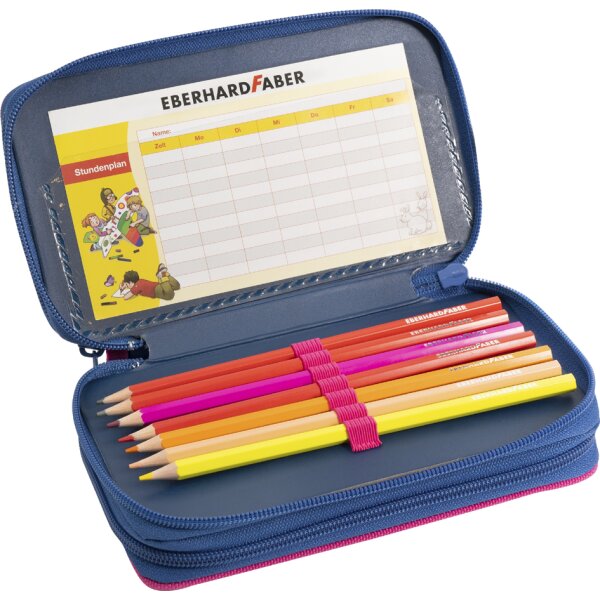 EBERHARD FABER Étui scolaire triple rabat Papillon