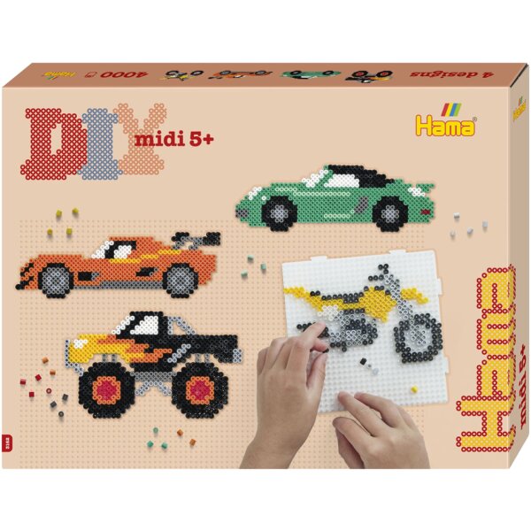 Hama B&uuml;gelperlen midi "Fahrzeuge", Geschenkpackung