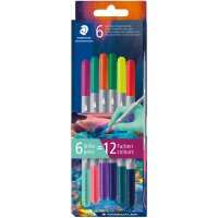 STAEDTLER Doppelfasermaler Edition 2, 6er Kartonetui