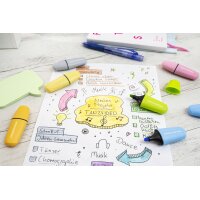 EBERHARD FABER Textmarker Mini Pastell, 6er Etui