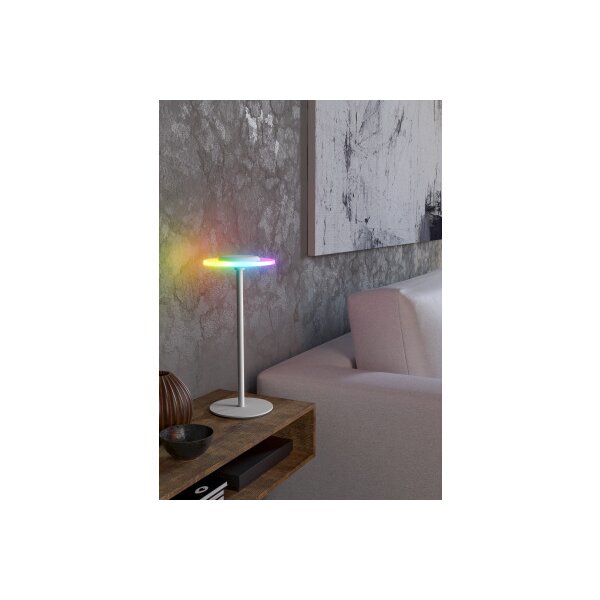 EGLO Lampe de table Trepella 75885 blanc, batterie, RGB-LED