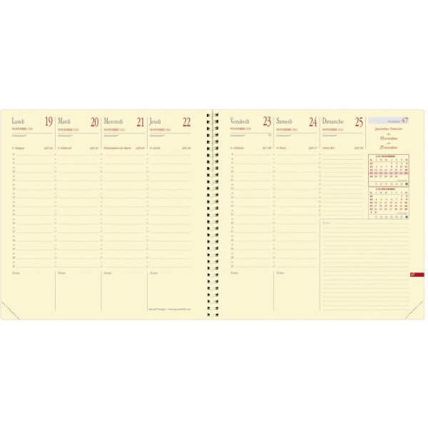 QUO-VADIS Agenda Executif Soho 2027 654146Q 1S/2P violet FR 16x16cm