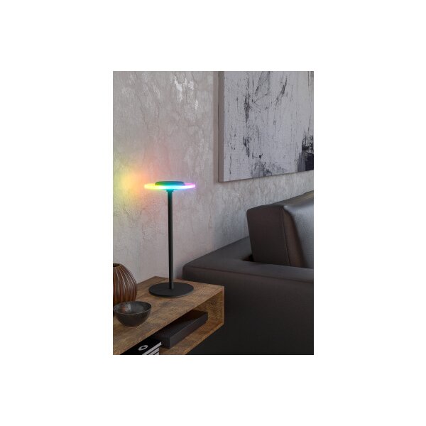 EGLO Lampe de table Trepella 75883 noire, batterie, RGB-LED