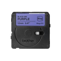 PTOUCH Ruban noir/violet non laminé BTAG-F31...