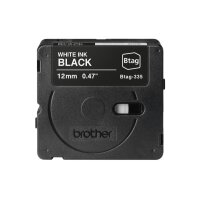 PTOUCH Ruban blanc/noir non laminé BTAG-335...