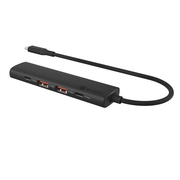 ICY BOX 4-Port USB 3.2 Gen 2 Hub IB-HUB1437-CPD 2x USB-C & 2x USB-A, PD 100W