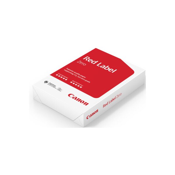 CANON Papier &agrave; copier Red Label A4 97006199 80g, blanc, zero CO2 500 fl.