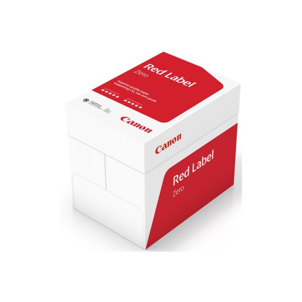 CANON Papier &agrave; copier Red Label A4 97006199 80g, blanc, zero CO2 500 fl.