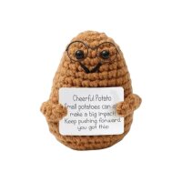 I AM CREATIVE Positive Potato Brille 12cm 219088 braun