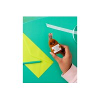 I AM CREATIVE Positive Potato Brille 12cm 219088 braun