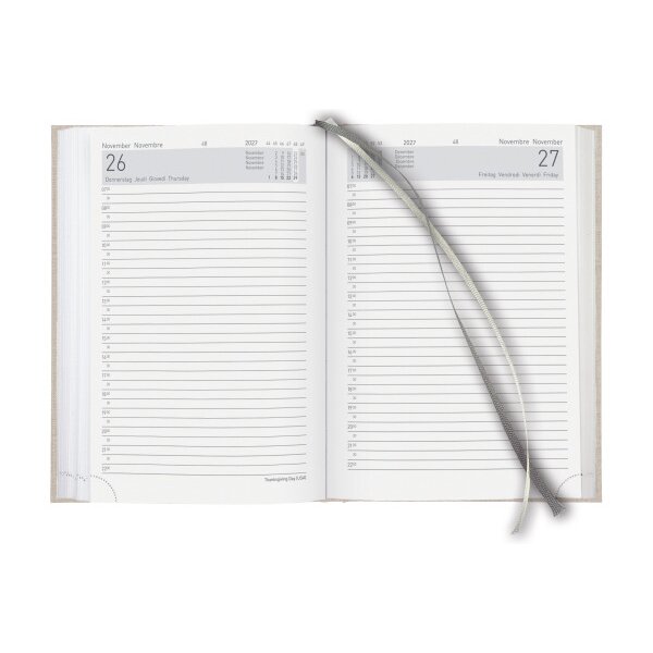 BIELLA Agenda Executive 2027 806510100027U 1J/1P beige ML 14.5x20.5cm