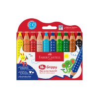 FABER-CASTELL Farbstifte Grippy 110624 10 Farben
