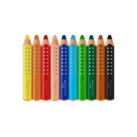 FABER-CASTELL Farbstifte Grippy 110624 10 Farben