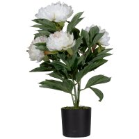 PAPERFLOW Kunstpflanze "Pfingstrose", weiss,...