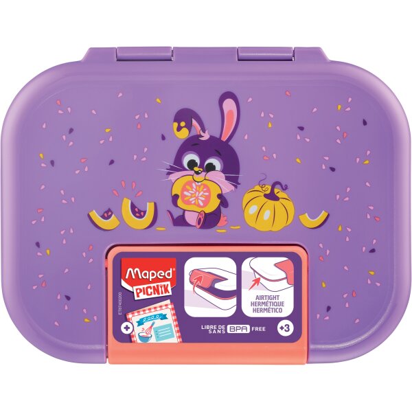 Maped PICNIK Boîte repas MINIZ Raton laveur, 0,9 litre