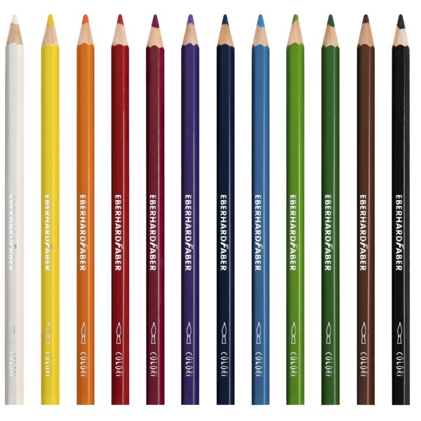 EBERHARD FABER Hexagonal-Buntstift COLORI, 12er Kartonetui