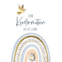 CACTUS Konfirmationskarte Regenbogen
