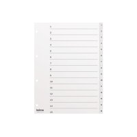 KOLMA Register KolmaFlex A4 18.115.16 weiss 1-15