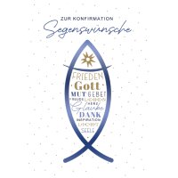 CACTUS Konfirmationskarte Fisch