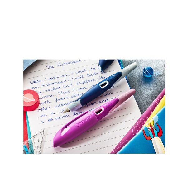 STABILO Stylo plume EASYbirdy 3D DreamWorld A, présentoir