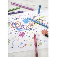 EBERHARD FABER Glitter-Fasermaler, 8er Kartonetui